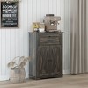 NicBex Minimalist Sideboard Cabinet Farmhouse Kitchen Buffet Cabinet with 2 Doors Small Storage Cabinet for Small Space,Living Room - 4 of 4