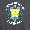 Women's - SpongeBob SquarePants - The Best Day To Namaste Graphic Racerback Tank - 2 of 4
