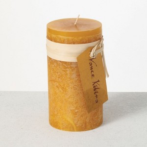 Vance Kitira 6" Brown Sugar Timber Pillar Candle - 1 of 4