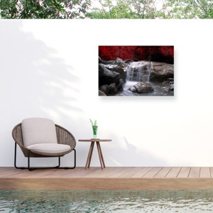 Trademark Fine Art - "Red Vison" Outdoor All-Weather Wall Decor - 1 of 4