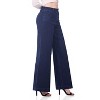 Rekkuna Women's Pull-On Wide Leg Jeans – Mid-Rise Stretch Shaping Denim with Slant Pockets and Flattering Fit - 2 of 4