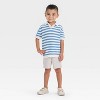 Toddler Boys' Striped Sweater - Cat & Jack™ Blue/Cream - 3 of 3
