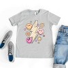 The Juniper Shop SmileyWorld Checkered Lightning Floral Youth Short Sleeve Tee - 4 of 4