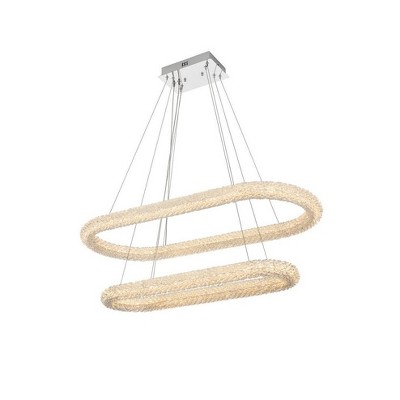 Elegant Lighting Bowen 2 - Light Chandelier in  Chrome