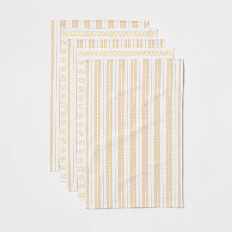 5pk Cotton Assorted Kitchen Towels - Threshold™, 4 of 11