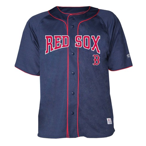 MLB Boston Red Sox Men's Button-Down Jersey - XXL