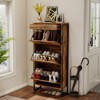 RISOKEYS 3-Tier Flip Shoe Cabinet with Drawer - Holds 15 Pairs,Freestanding Storage Organizer for Entryway,Living Room, Bedroom -Small Spaces - 2 of 4
