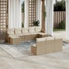 vidaXL Garden Sofa Set Beige, Cream White - 2 of 4