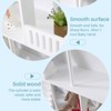 Angel Sar Kids Dollhouse Bookshelf, 3-Tier Wooden Toy House Bookcase with Open Design, Storage and Play Combination for Children Aged 3 and Up - 4 of 4