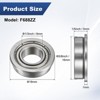 Unique Bargains Chrome Steel Durable Multipurpose Use Flanged Ball Bearing - 3 of 4