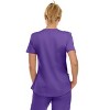 Medichic Scrubs Women's V-Neck Notch Fashion Stretch Scrub Top with Two Pockets, Flex Easy Care Fabric - 2 of 4