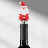 Unique Bargains Santa Claus Bottle Stopper Zinc Alloy ABS Silicone 1Pc - 2 of 3