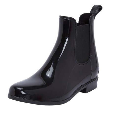 Black rain boots target best sale