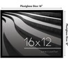 Americanflat 16x12 Picture Frame  - Streamline Collection - Thin Border Picture Frame for Wall Display - Hanging Hardware Included - Black - 2 of 4