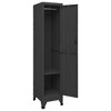 VidaXL Locker Cabinet Anthracite 15 in.x17.7 in.x70.9 in. Steel - 4 of 4