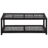 vidaXL Shoe Bench Black 31.5 in.x15.7 in.x11.8 in. Poly Rattan - 2 of 4