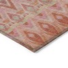 Pink Salmon And Blush Southwestern Washable Indoor Outdoor Area Rug - 4 of 4