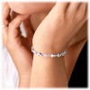 Hollywood Sensation XO Tennis Bracelet with Round Cut White Diamond Cubic Zirconia Stones 7 Inches Gold - 2 of 4