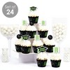 Big Dot of Happiness Game Over - Cupcake Decoration - Video Game Graduation Party Cupcake Wrappers and Treat Picks Kit - Set of 24 - 3 of 4