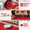 Christmas Snowflake Area Rug, Indoor Floor Carpet Washable with Non Slip Backing, Low Pile Stain Resistant Floor Mat for Living Room, Nursery - 4 of 4