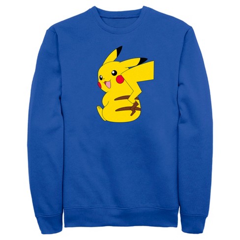 Men's Pokemon Pikachu Wink Face Sweatshirt - Red - Small : Target