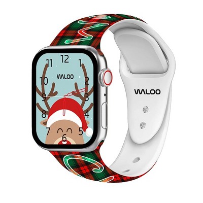 Waloo Christmas holiday Fun Silicone Band For Apple Watch 42 44