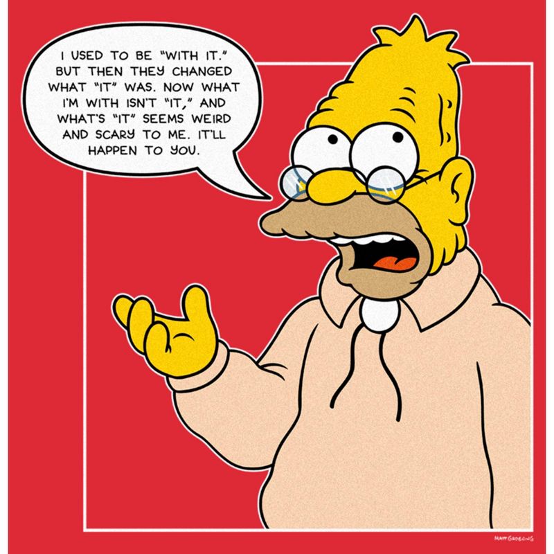 Men's The Simpsons Grandpa Simpson Quote T-Shirt, 2 of 6