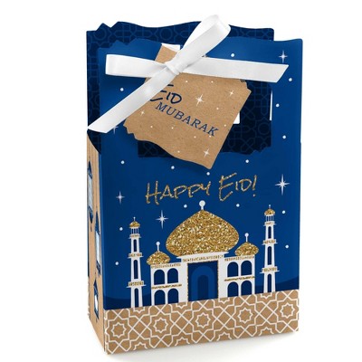 Big Dot of Happiness Ramadan - Eid Mubarak Favor Boxes - Set of 12