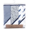 Touched by Nature Baby Unisex Organic Cotton Hooded Towels, Blue Whale, One Size - 2 of 2