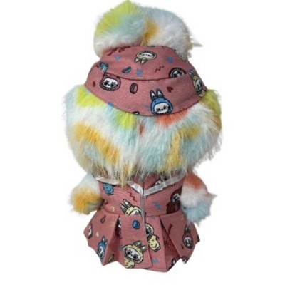 Детские куклы Doll Clothes Superstore Monster Doll Print Dress and Matching Ear Opening Hat for 37 cm Collectible Monster Dolls — фото 4
