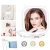 FASCINATE 3.5’’ Portable,Foldable,Handheldable 10X Magnification Compact Travel Makeup Mirror with 3 Color Lights - 2 of 4