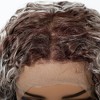 Jessie's Wig 22 Inch Water Wave Wig Synthetic Hair 13x3.5 Lace Wigs Dark Roots Dark Brown Color With Grey 1 Pc/Pack - 3 of 4