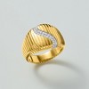Ross-Simons 0.20 ct. t.w. Diamond Wave Ring in 18kt Gold Over Sterling - 4 of 4