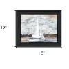 HomeRoots Sailboat on Water Black Framed Print Wall Art - 3 of 4