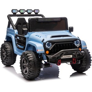 24V 2-Seater Kids Ride-On Car, 4WD/2WD Switchable with Parent Remote Control, 4 Motor Electric Vehicle for Outdoor Adventure - 1 of 3