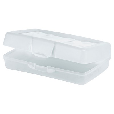 Storex 12pk Pencil Box Clear Target