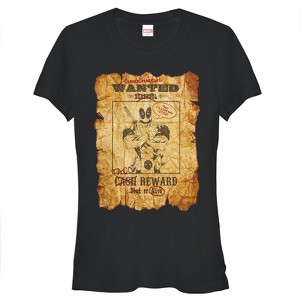 Juniors Womens Marvel Deadpool Wanted Poster T-Shirt - 1 of 3