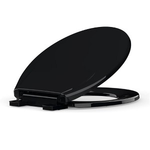 Toilet Seat, Soft Close Lid, Slow Close Noiseless Design, American Standard Compatible - 1 of 4