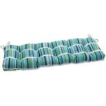 Pillow Perfect - Outdoor Tufted Bench Cushion Solar Stripe