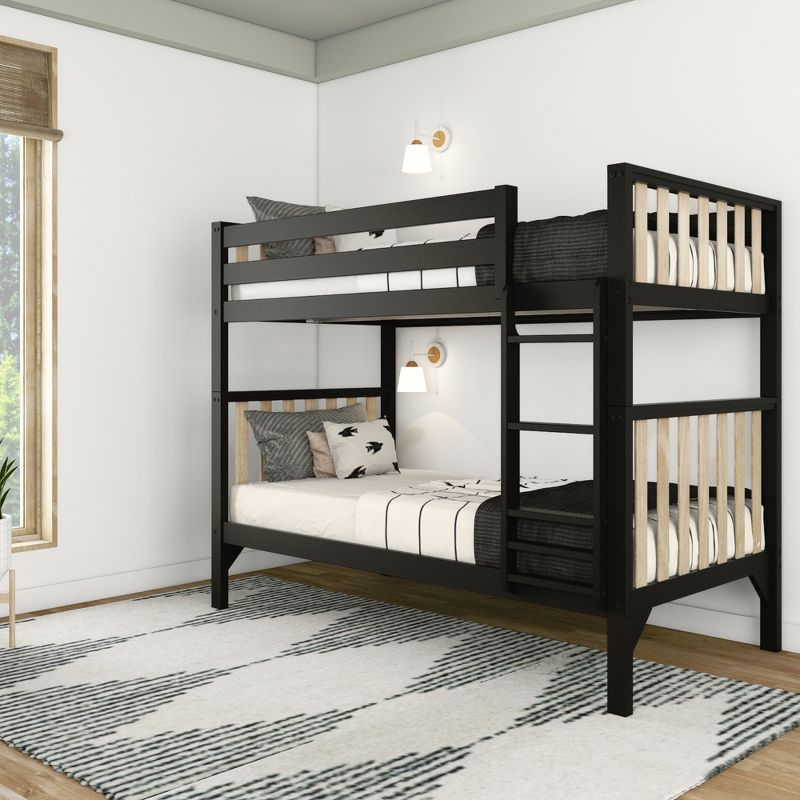 Max & Lily Scandinavian Twin over Twin Bunk Bed, 1 of 6