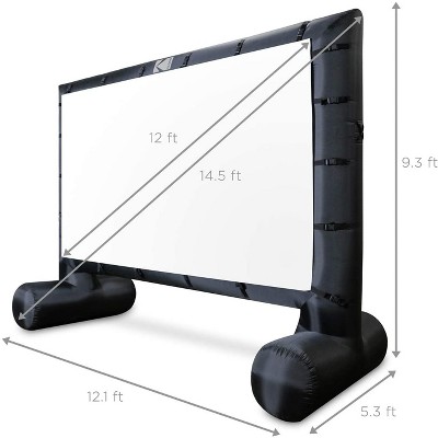 Kodak 14.5 ft Black Inflatable Outdoor Projection Screen