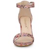 Allegra K Women's High Heels Ankle Strap Chunky Sandals - 2 of 4