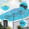 Sonkuki 13 x 7.2ft Solar-Powered Double-Sided Patio Umbrella with Large Canopy Outdoor Table Umbrella for Garden, deck and pool - 4 of 4