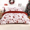 Christmas Duvet Cover Set King, 2-Piece Soft Reindeer Pattern Bedding Set with Two 20"x36" Pillow Shams, Holiday Comforter Cover for Bedroom - 3 of 4