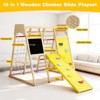 Kinder King Toddler Climbing Toy Indoor, Wood Kids Climber Slide Playset, Outdoor Jungle Gym - 3 of 4