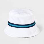 Houston White Terry Bucket Hat - White
