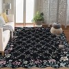 Fulvari Washable Rug Non Slip Floral Scalloped Runner Rugs Floor Mat for Indoor Entryway Boho Carpet Runner for Living Room Bedroom - 3 of 4