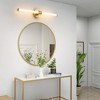 POWLIG 22.44-in 1-Light Gold Modern Dimmable Wall Sconce Strip Mirror Headlights Dresser Light Bar - 4 of 4