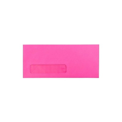 JAM Paper #10 Briefumschläge – Fuchsia Pink, 100 Stück, Gummiert