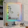 LED Bathroom Mirror With Lights Backlit RGB Color Changing Lighted Mirror Wall Dimmable Anti-Fog Memory Rectangular Vanity Mirror-The Pop Home - 3 of 4